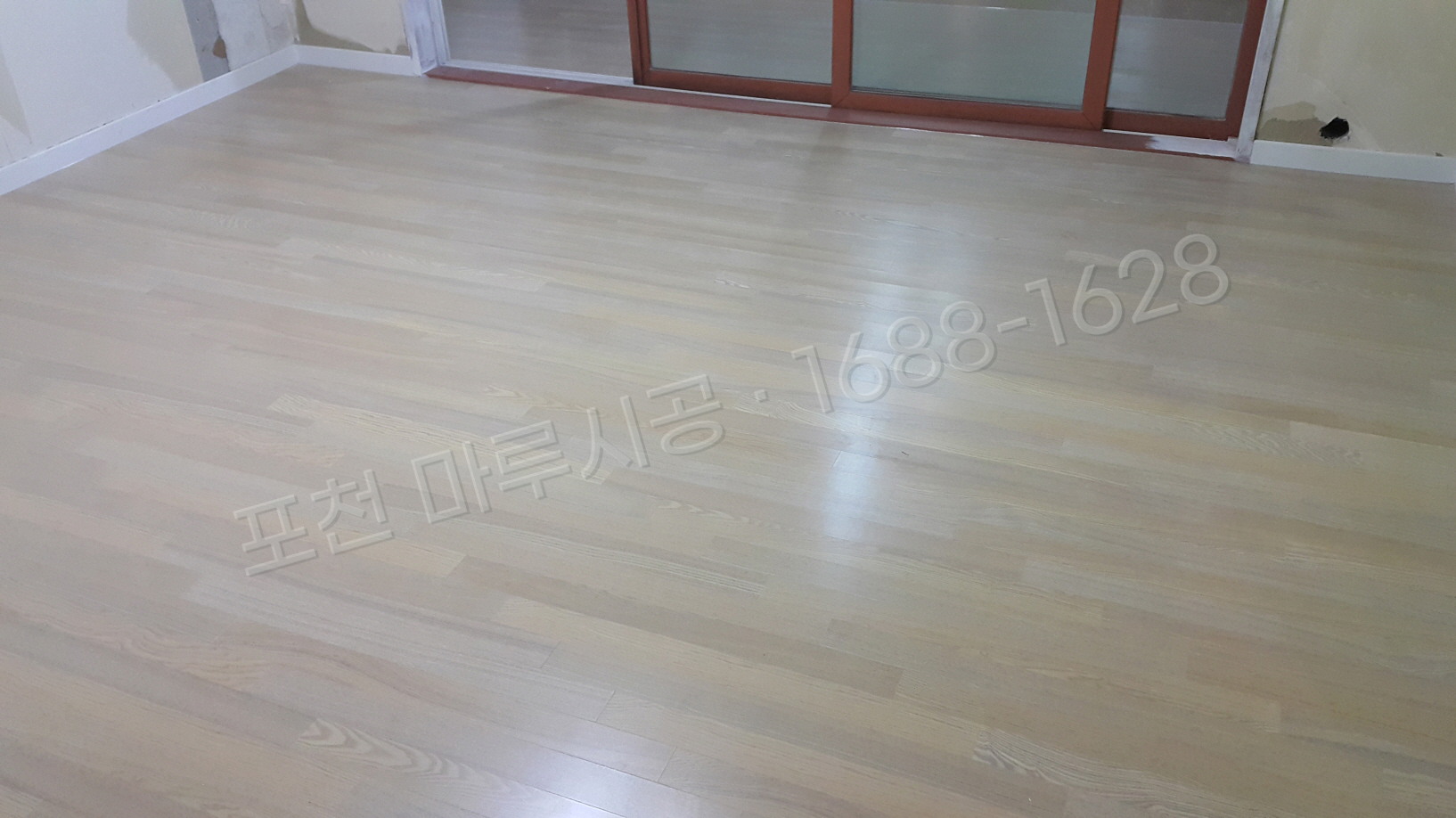 포천 어룡동 바닥공사 마루시공업체 온돌마루 한솔 참마루 워시오크 아파트 시공 후