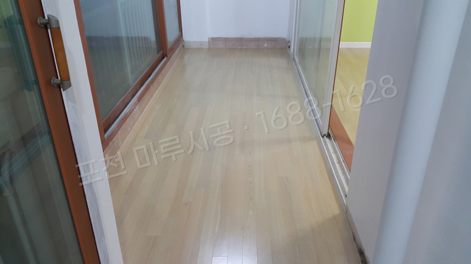 포천 어룡동 바닥공사 마루시공업체 온돌마루 한솔 참마루 워시오크 아파트 시공 후