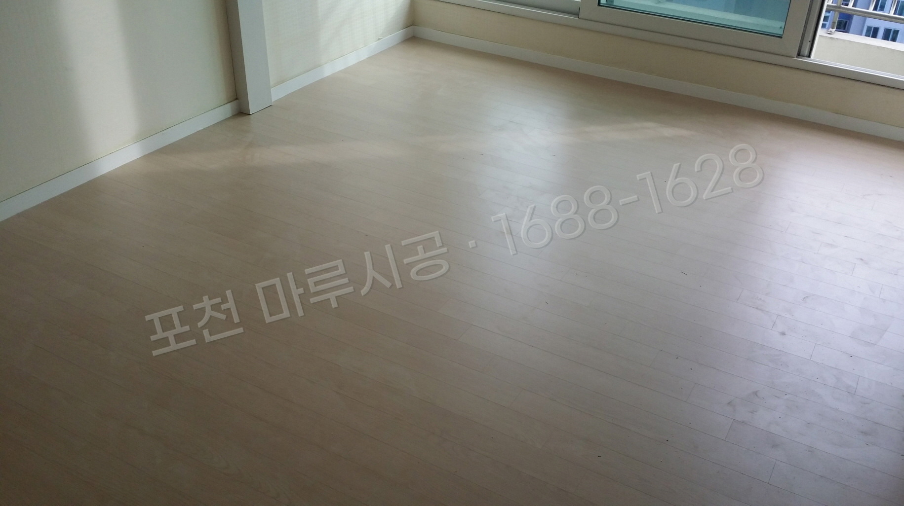 포천 동교동 바닥공사 마루시공업체 온돌마루 이건 제나 오크화이트 아파트 시공 후