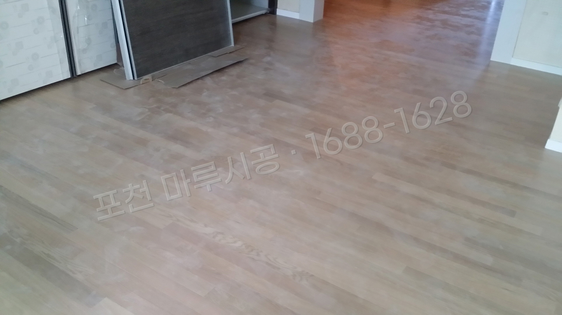 포천 동교동 바닥공사 마루시공업체 온돌마루 이건 제나 오크화이트 아파트 시공 후