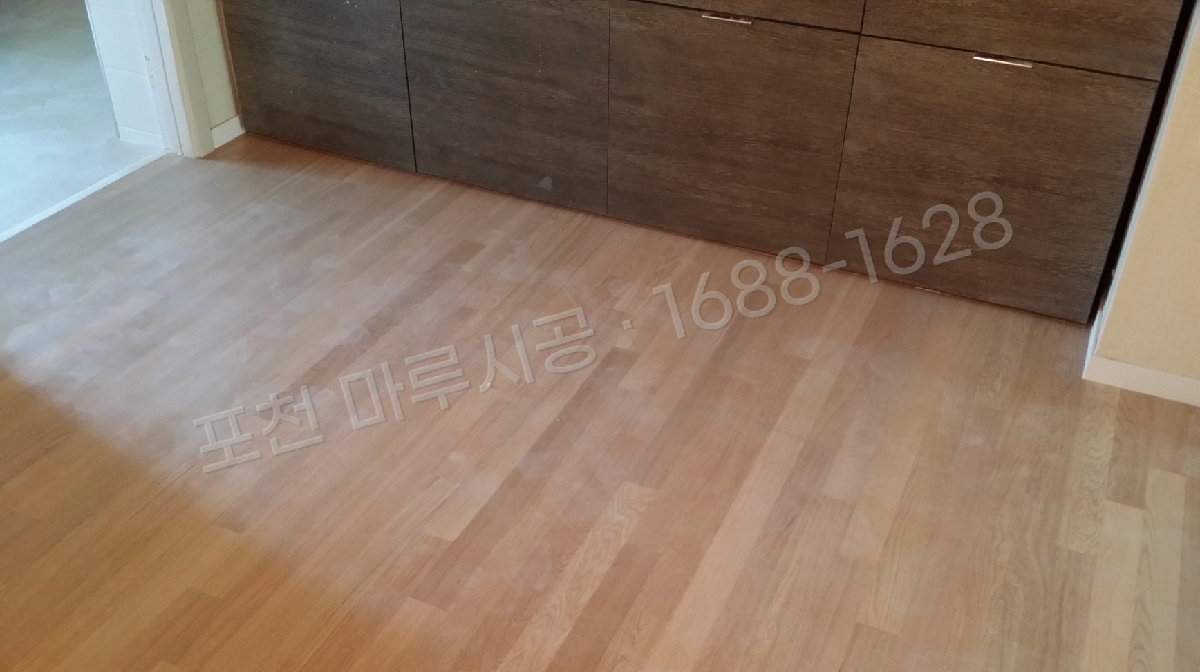 포천 동교동 바닥공사 마루시공업체 온돌마루 이건 제나 오크화이트 아파트 시공 후