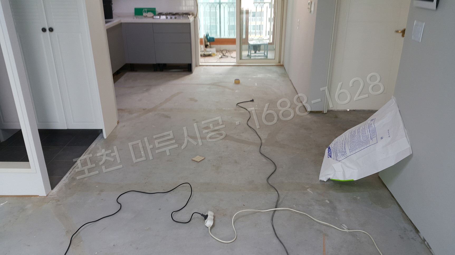 포천 신북면 바닥공사 마루시공업체 강마루 한솔 울트라 내츄럴오크 아파트 시공 전